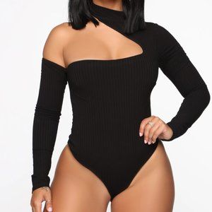 Black Cutout Bodysuit